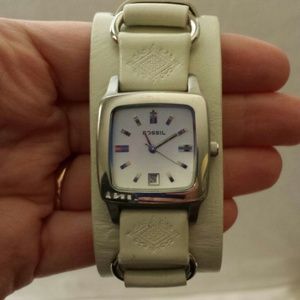 Leather Fossil Watch (needs battery)