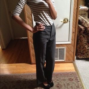 Theory dark charcoal dress pants