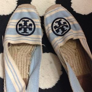 Barely used tory burch espadrille flats