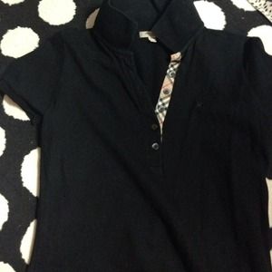 Burberry polo dress black