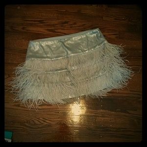 Bebe Addiction Sequin Feather Skirt!!!