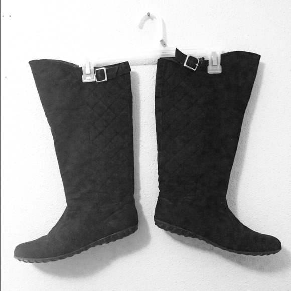 Black high boots