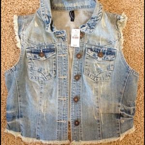 Jean jacket vest