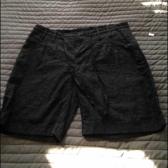 Black knee shorts