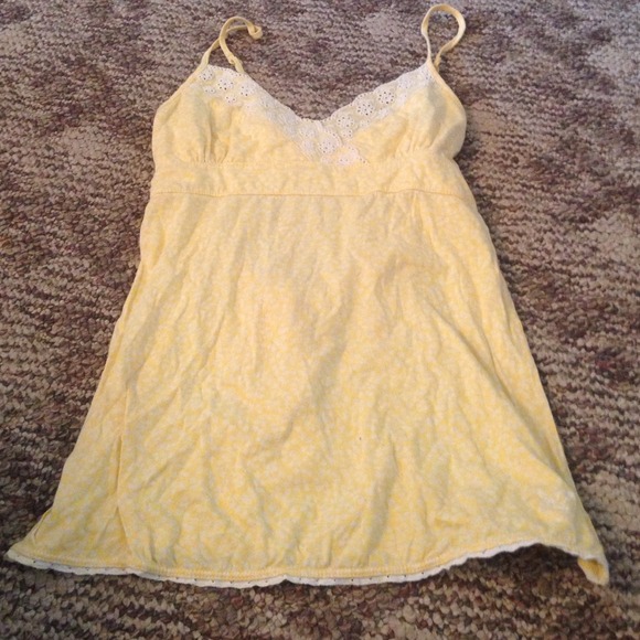 Bright yellow tank top