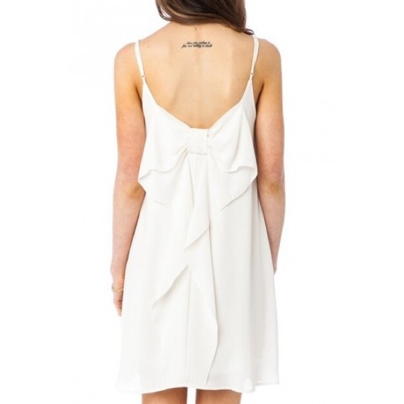 Black Bow Chiffon Dress