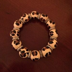 Angela Moore leopard bracelet