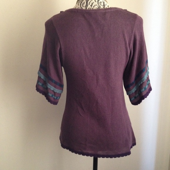 NWOT Marc Jacobs // Purple 70s Inspired Top - Picture 4 of 4
