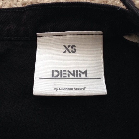 ❌SOLD❌American Apparel black denim circle skirt