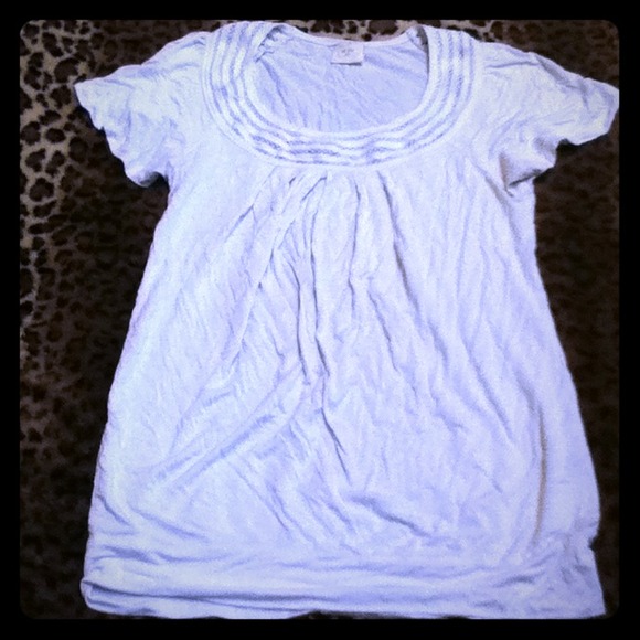 White scoop neck shirt!