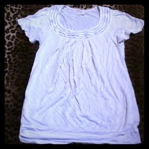 White scoop neck shirt!