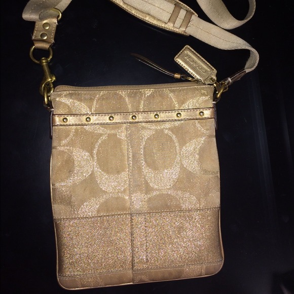 Coach Crossbody Bag in Gold