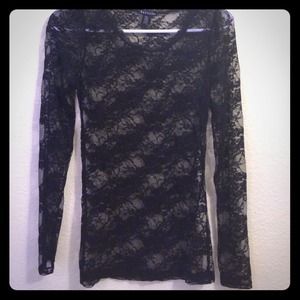 Lace long sleeve top. Brand new