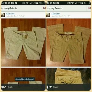Bundle of 2 Hollister pants.