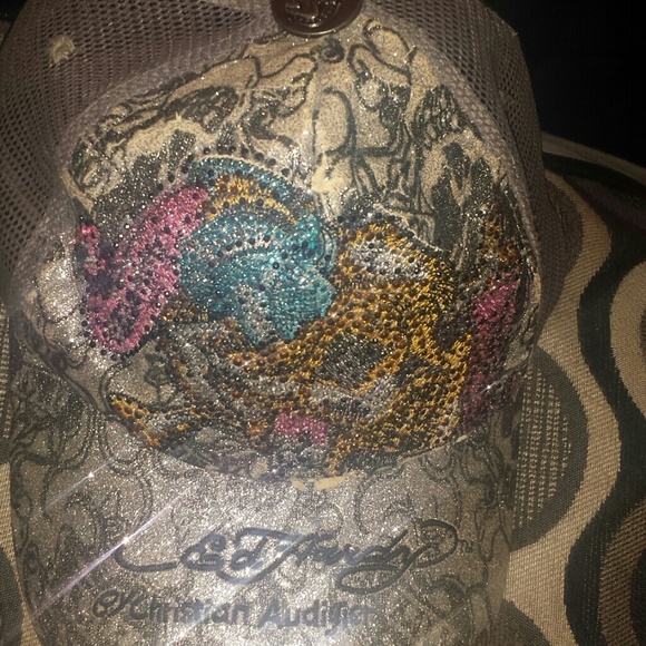 Authentic Ed Hardy glitz logo hat