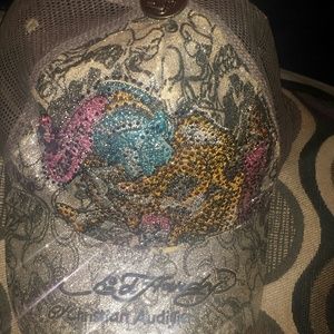 Authentic Ed Hardy glitz logo hat