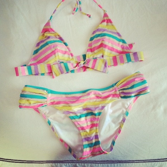 Victoria's Secret Beach Sexy striped bikini top