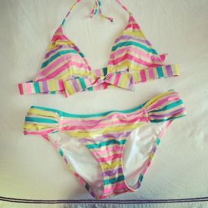 Victoria's Secret Beach Sexy striped bikini top