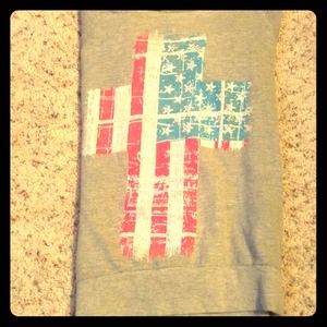 American flag cross sweater TRADED