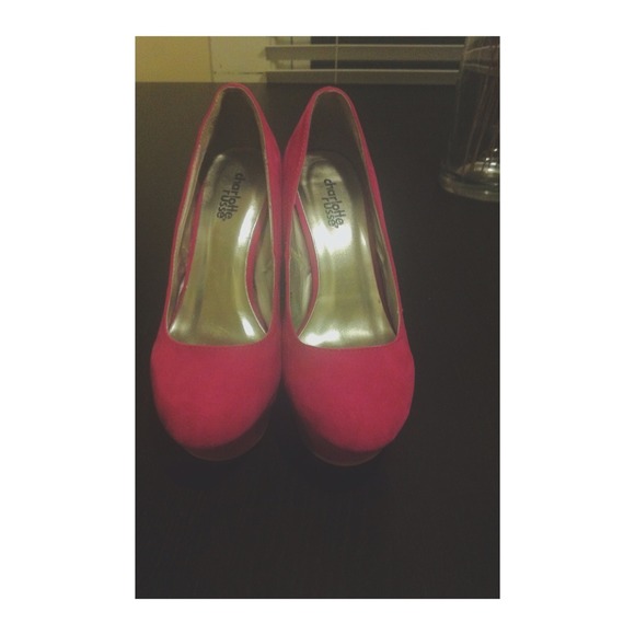 💋Charlotte Russe Pink Wedges💋