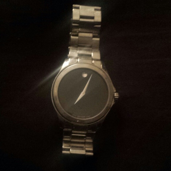 Men's Movado original stainless steel 1/4 Kdiamond - Picture 2 of 4