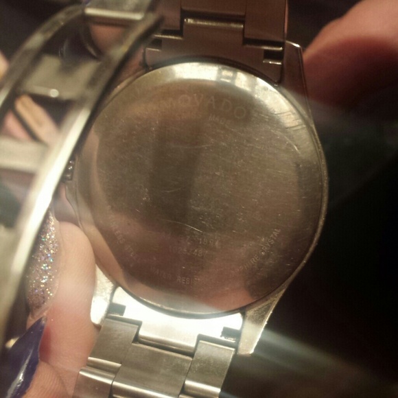 Men's Movado original stainless steel 1/4 Kdiamond - Picture 4 of 4