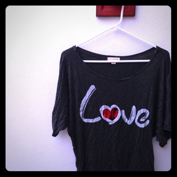 *SOLD* Dark Grey LOVE tshirt.