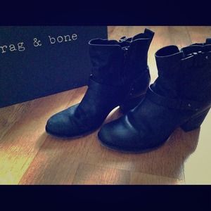 REDUCED Rag & Bone Mid-Moto Boots - Size 39