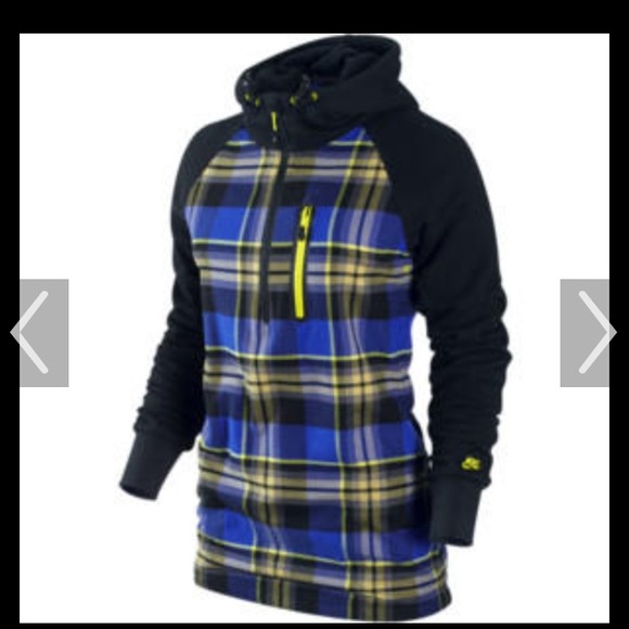 nike flannel hoodie