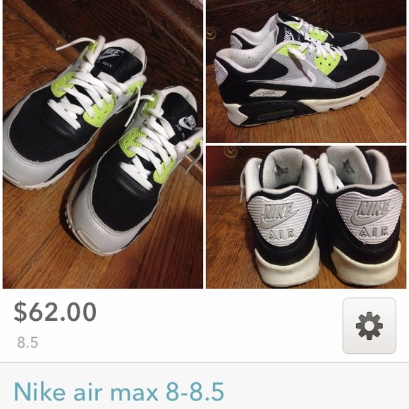 Nike air Max 95 8-8.5 black white grey neon green