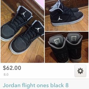 Jordan flight ones 8 black