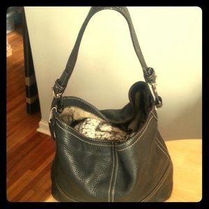 Authentic COACH black shoulder bag