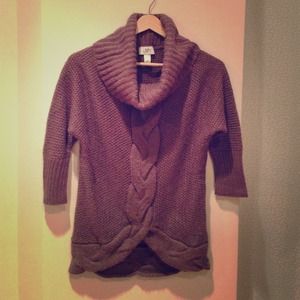 Ann Taylor Loft Mauve Cowl Neck Sweater