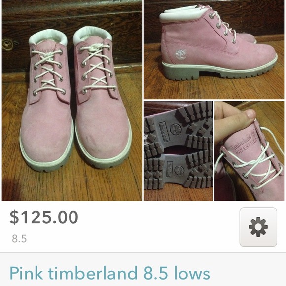 Pink waterproof timberlands 8.5