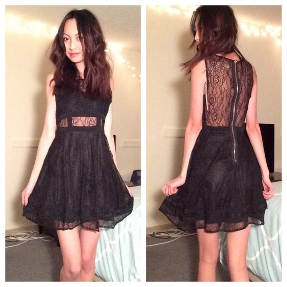 Black Lace-back Dress NWT