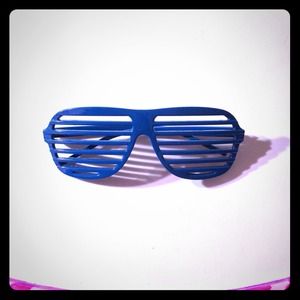 Blue Shutter Shades