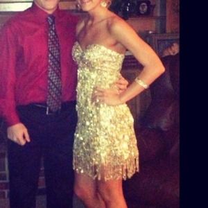 Gold Cocktail Dress!