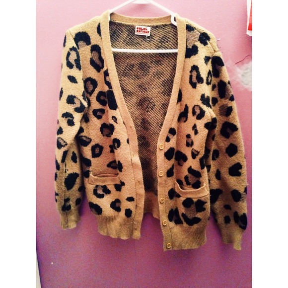 Sold Vintage Cheetah Cardigan