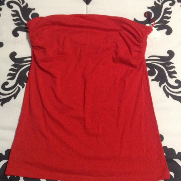 Red tube top