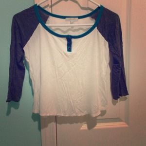 Delia's Baseball Henley Tee