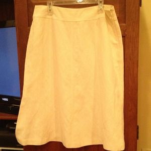 Silk and linen skirt
