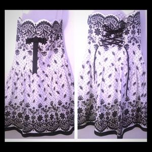 Betsey Johnson Strapless Evening Dress