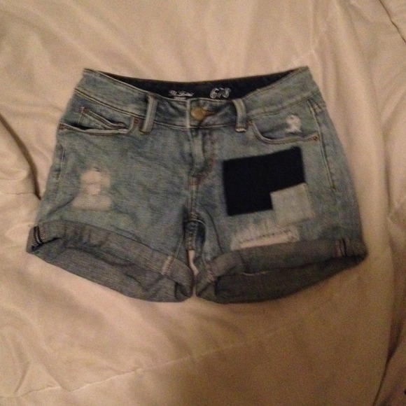 Jean shorts .