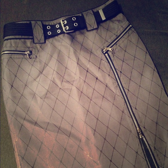 Gray/black Marc Jacobs skirt