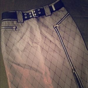 Gray/black Marc Jacobs skirt