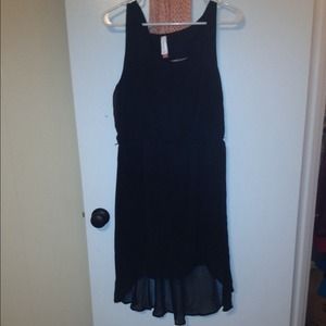 High low black dress