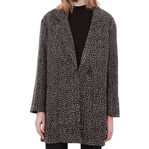 Pull&Bear Flocked Coat