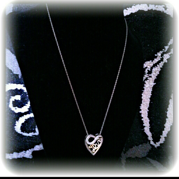 Gold love necklace