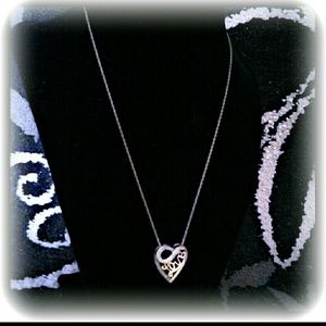 Gold love necklace