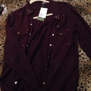 Purple/Maroon flannel